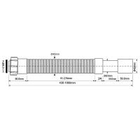 Труба гофрированная 1 1/4х32/40 мм L400-1000 мм:Reidons:Водопроводные трубы и изоляция для них