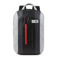 Городской компактный кожаный рюкзак Piquadro CA5608UB00/GRN черно-серый