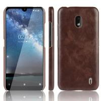 Кожаная накладка-чехол для Nokia 2.2 (коричневый)