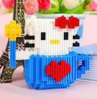 Linkgo конструктор Хэллоу Китти (Hello Kitty) в кружке синий 68169