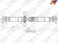 Вал Карданный Renault Duster 10-/Kaptur 16- Sat арт. ST-320003602R