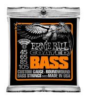 Струны для бас-гитары Ernie Ball 3833 Coated Bass Hybrid Slinky 45-105