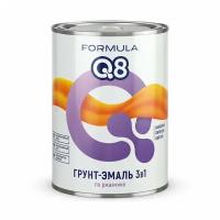 Грунт-эмаль по ржавчине Formula Q8 3 в 1, матовая, 0,9 кг, зеленая