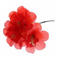 Цветы искусственные 32см букет Лилия 6 цветков красные Ultramarine