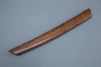 Нож из дамасской стали «Танто» с деревянным чехлом, рукоять венге - Кузница Сёмина