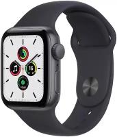 Умные часы Apple Watch SE GPS 40мм Aluminum Case with Sport Band, серый космос/тёмная ночь