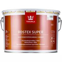 Грунт по металлу TIKKURILA Rostex Super матовый красно-коричневый 3 л