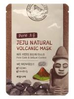 WELCOS Маска на тканевой основе д/лица (очищающая поры) Jeju Natural Volcanic Mask Pore Care & Sebum Contro