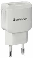 Зарядное устройство Defender Зарядное устройство Defender UPA-22 83580, 1xUSB 2.1A, 1xUSB 1.0A, (2100 мА) белый (ret)