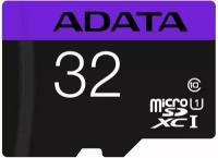 Карта памяти A-Data Premier microSDHC 32GB UHS-I U1 A1 R85/W25MB/s (AUSDH32GUICL10-RA1)