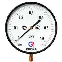 Манометр росма ТИП-ТМ-510Р (0-0,4 МПа) G1/2' кл.1,5 +150С 100мм