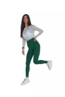 Зеленые легинсы женские утягивающие спортивные ESM fit