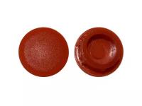 Пластиковая заглушка под отверстие диаметром 10 мм, цвета красный кирпич, с диаметром шляпки 12м (30шт)