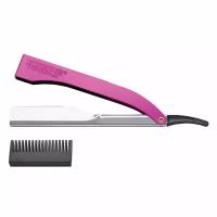 Бритва парикмахерская Kiepe Alluminium Razor розовая 128-Pink