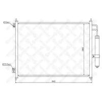 радиатор кондиционера Nissan X-Trail T31 2.0 / 2.5 / 2.0DCiPF 07 STELLOX 1045585SX