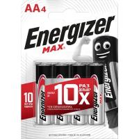 Батарейка алкалиновая Energizer MAX AA 4 шт