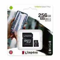 Kingston Карта памяти micro SDXC 256Gb Kingston Canvas Select Plus UHS-I U3 V30 A1 + ADP (100/85 Mb/s)