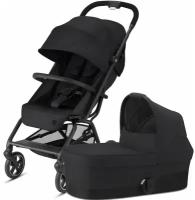 Коляска 2в1 Cybex Eezy S+ 2 Deep Black, с дождевиком и адаптером