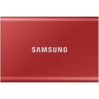 Внешний SSD-накопитель 1Tb Samsung T7 MU-PC1T0R/WW (SSD) USB 3.2 Type C Красный