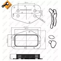 NRF 31314 радиатор масляный\ Chevrolet (Шевроле) cruze, Opel (Опель) Astra (Астра) / zafira, Alfa romeo (Альфа ромео) 159 1.4-1.8 04