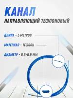 Канал направляющий тефлоновый кедр 0.6-0.9 синий 5 м