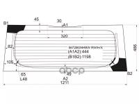 Стекло Заднее С Обогревом Mitsubishi Colt Z2#A 5d Hbk 04-08 XYG арт. 5672BGNHBW RW/H/X