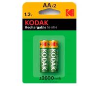 Аккумуляторы Kodak AA HR6-2BL 2600mAh NiMH, 2 шт