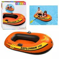 Лодка Explorer 100, 1 местная, 147 х 84 х 36 см, от 6 лет, до 55 кг, 58329NP INTEX