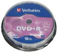 Диск VERBATIM DVD+R 16x 4.7Gb Printable