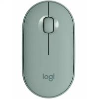 Мышка офисная Logitech M350 Pebble (зеленый)