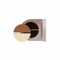 Rose Inc Палетка теней для век Satin and Shimmer Duet Satin cocoa/white gold shimmer