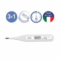 CHICCO Термометр педиатрический DigiBaby,3-в-1,цифровой,в футляре,0мес.+, белый/термометр детский для тела/электронный градусник