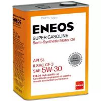 Масло моторное eneos super gasoline sl 5w-30 полусинтетическое 4 л oil1361