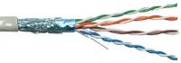 Кабель NEOMAX Витая пара 305м. NEOMAX Тип кабеля SFTP Одножильный 24AWG кол-во пар 4 Экранирование серый NM40001