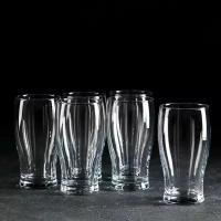 Lav Набор бокалов стеклянных для пива Belek, 380 мл, 6,9×13,8 см, 6 шт