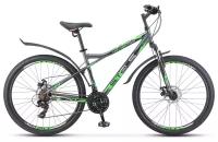 Велосипед Stels Navigator 710 MD 27.5 V020 (2021) 18 антрацитовый/зеленый/черный (требует финальной сборки)