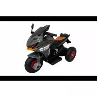 Электромотоцикл детский трицикл (2 мотора, надувные колеса) - SNT-898-GREY