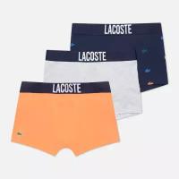 Комплект мужских трусов Lacoste 3-Pack Boxer Classic комбинированный, Размер S