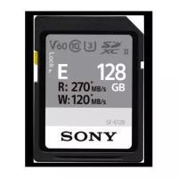 Sony Карта-памяти SDXC 128GB Sony SF-E UHS-II U3 V90 120/270 MB/s (SF-E128)