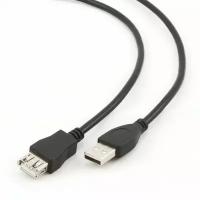 Аксессуар Gembird Cablexpert Pro USB2.0 AM/AF 3m Black CCP-USB2-AMAF-10