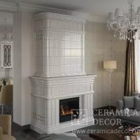 Изразцы для камина CeramicaDecor, коллекции Тюльпан