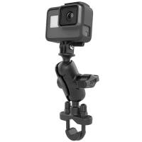 RAM-B-149Z-A-GOP1U крепление RAM камер GoPro на руль или трубу 13-32 мм, муфта 60 мм, шары 25 мм(1)