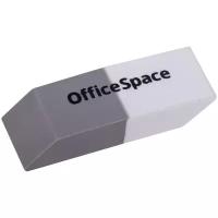 Ластик OfficeSpace, скошенный, 40 шт комбинированный, термопластичная резина, 41*14*8мм