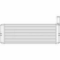 LUZAR Радиатор отопителя для автомобилей Урал 375/377/4320/43202 с дв. КАМАЗ LRh 1235