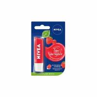 Бальзам для губ Фруктовое сияние. Клубника Nivea/Нивея 4,8г