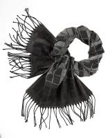 Мужской коричневый шарф Bersar с рисунком BERSAR размер: цвет: Серый арт. 005-000 SCIARPA