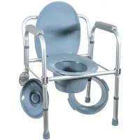 Кресло-туалет Amrus Enterprises AMCB6808 облегченное со спинкой, регулируемое по высоте