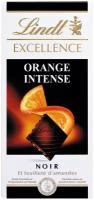 Шоколад темный LINDT Excellence с апельсином и миндалем, 100г