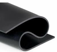 Термостойкая силиконовая резина 200х200х2 мм черная/Для изготовления прокладок/Силикон листовой
