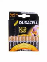 Батарейка алкалиновая Duracell Basic AAA LR03 18BL 1 5В блистер 18 шт